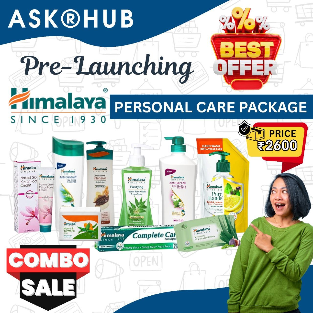 Himalaya Personal Care Combo Package | Complete Skin, Hair & Oral Care | Limited Offer
