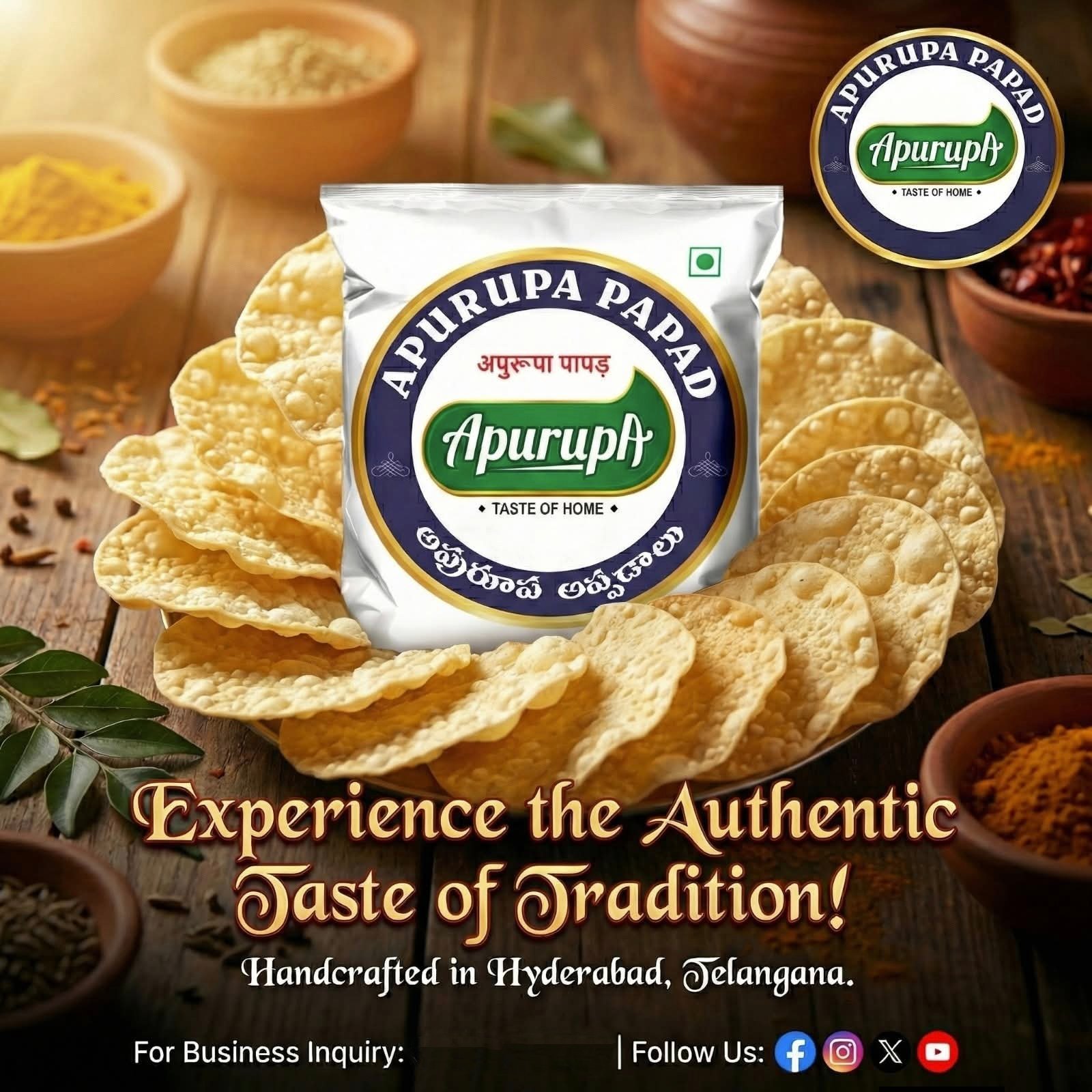 Apurupa Papad: 1Kg