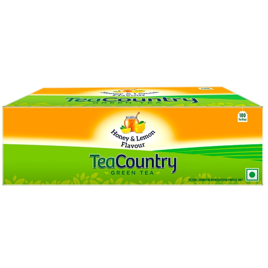 Tea Country Green Tea Lemon & Honey: 100 Tea-Bags