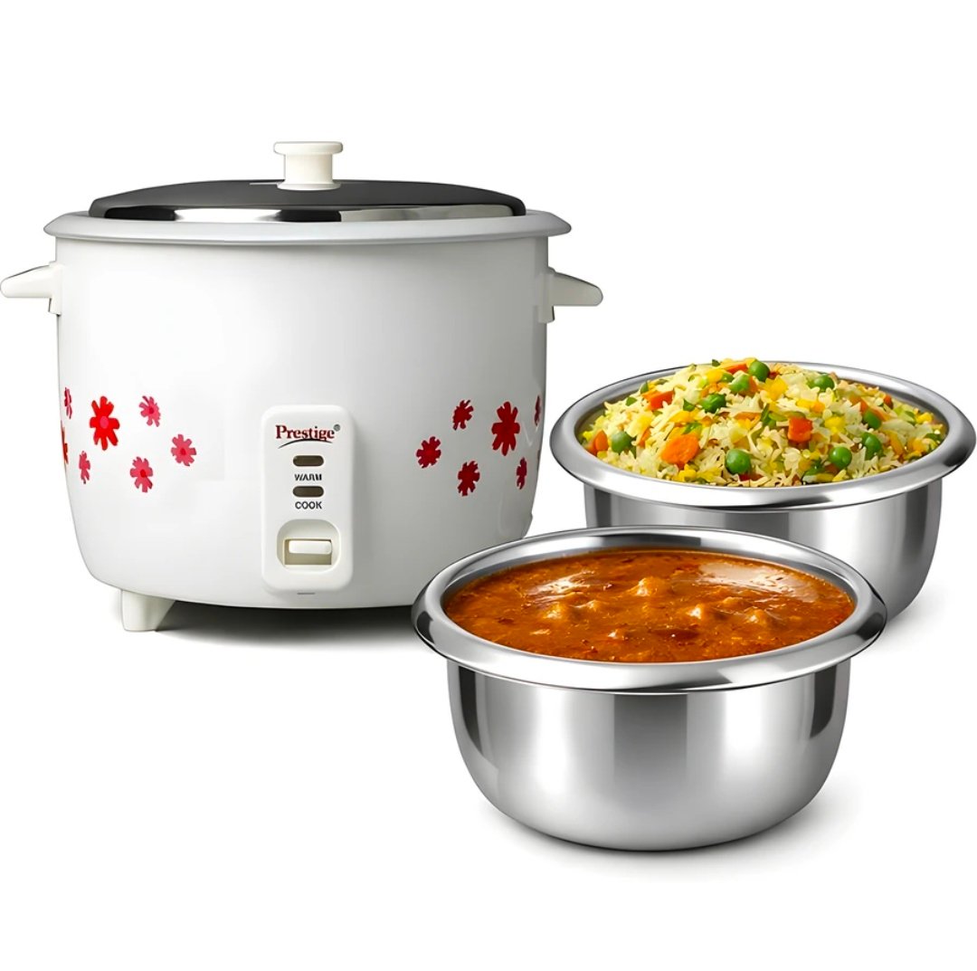 Prestige PRWO 1.8 Liters White Colour Rice Cooker