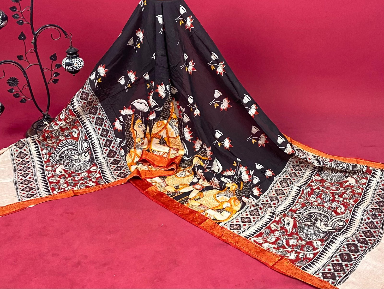 Nizam Border Chennuri Silk Duppata