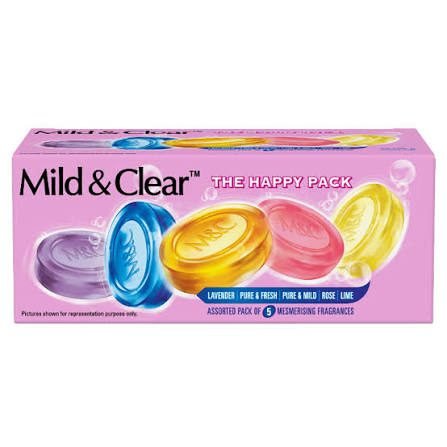 Mild & Clear The Happy Pack Bathing Bars: 5Ux125 g