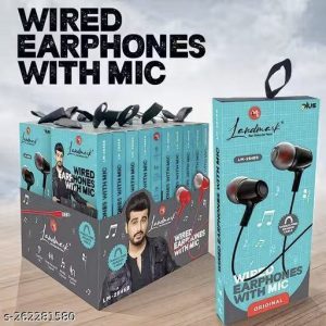 Landmark wired earphones with mic