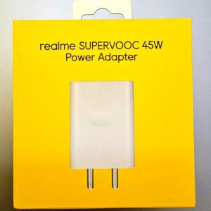 Realme 45W Super VOOC Charger Adapter with USB Type-A Flash Charge Fast Charging Power Adapter (White)